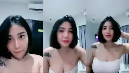 Sensasi Panas Live Pakai Tanktop Putih, Bae