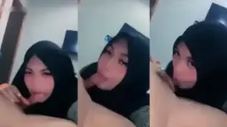 Hijab Manis Ngelembur Batang Pacar Sampe Basah