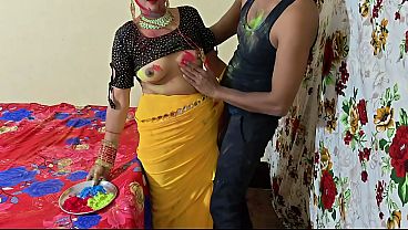 Dever Bhabhi Main Holi Warna, Gandi Gandi Audio Ke Saath Chudai Ka Maza