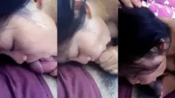 Ngewe Mulut Pake Baju Biru, Nikmatnya Bikin Merem Melek.