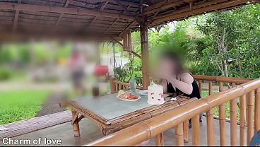 Ngentot Di Luar Sama Bule Thailand, Basah Kuyup Kena Liur Doi.