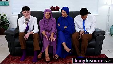 Pesta Bercinta Dendam Bareng Dua Hijab Montok Mulus Sama Anak Tiri Kontol Besar