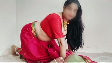 Hot Indian Bhabhi Dengan Sari Merah, Memek Besar Digenjot Kencang, Suara Hindi Bikin Sange