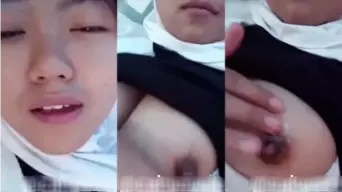 Jilbab Putih Ngepas, Toge Sma Basah-basah Di Ometv.