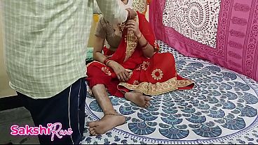Bini Baru Dinikah Digaruk Mertua Pas Suami Kantor, Pakai Saree Merah, Pertama Kali Selingkuh, Suara Crot Dan Ngomong Kotor Bikin Makin Nikmat.